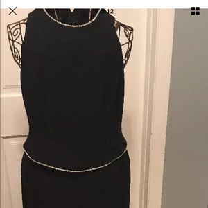 Jones New York size 12 dress black with diamonds